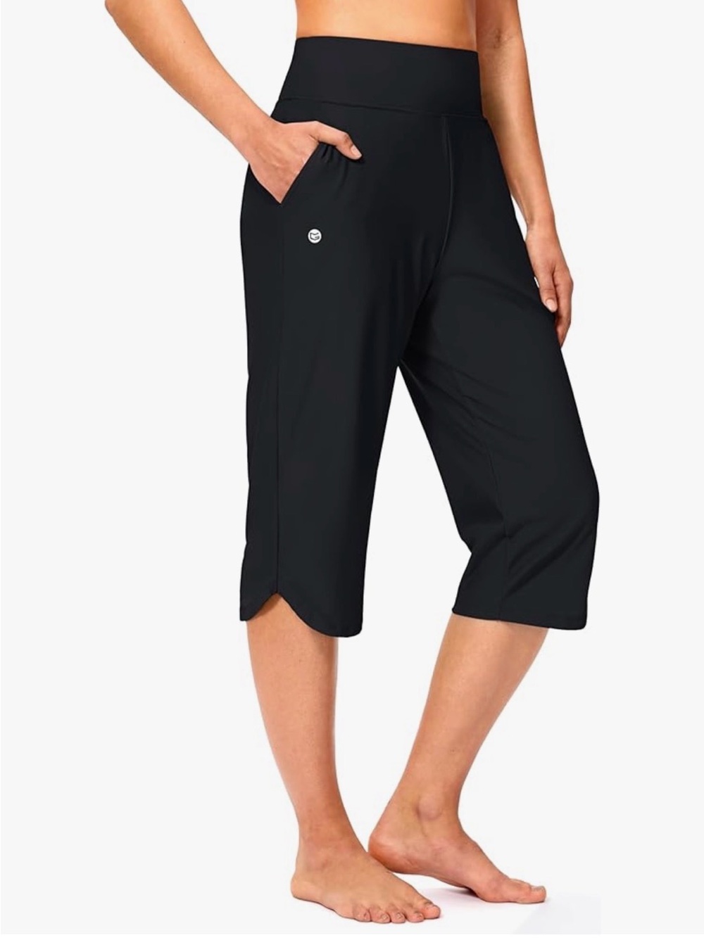 Plus size swim capris